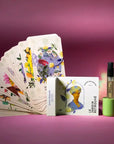 Mini perfume spray Jasmin Majorelle with Oracle du Jardin card – Well-being gift set for Mother's Day by Le Jardin Retrouvé