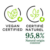 Oriental Sans Souci - Le Jardin Retrouvé - Vegan certified logo - Certifié naturel 95.8% Natural origin content