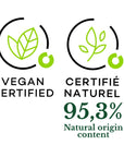 Mousse Arashiyama - Le Jardin Retrouvé - Vegan certified logo - Certifié naturel 95.3% Natural origin content