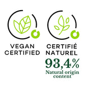 Rose Trocadéro - Le Jardin Retrouvé - Vegan certified logo - Certifié naturel 93.4% Natural origin content